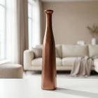 Ahenk Collection Serenara Copper Toned Handmade Ceramic Tall Bottle Vase