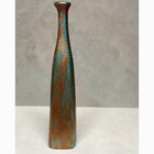 Bakırdan Koleksiyon Collection Glitter Ceramic Bottle Vase Duo 2 Pieces Petrol Green Bronze Copper