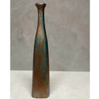 Bakırdan Koleksiyon Collection Luminara Petrol Green Bronze Copper Glimmer Dual Bottle Vase Set