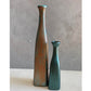 Bakırdan Koleksiyon Collection Luminara Petrol Green Bronze Copper Glimmer Dual Bottle Vase Set