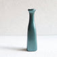 Ahenk Collection Petalia Metallic Petrol Green Handmade Ceramic Short Bottle Vase