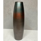 Ahenk Collection Handmade Ceramic Duo Vase Set Petrol Green Brown Copper