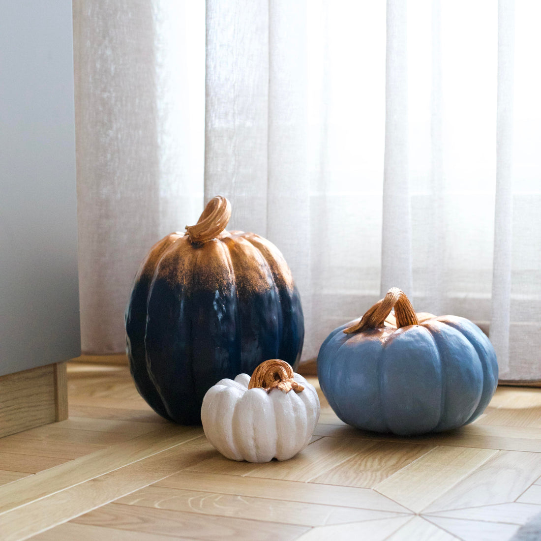 Aurora Gilded Pumpkin Trio