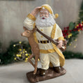 Yavru Geyikli Noel Baba Polyester El Yapımı Çok Renkli 32cm