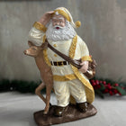 Aurora Winter Guardian Santa and Fawn Holiday Sculpture