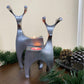 Aurora Reindeer Glow Handmade Premium Tealight Candleholder Duo