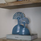 Azura Twin Fan Goddess Sculpture Set