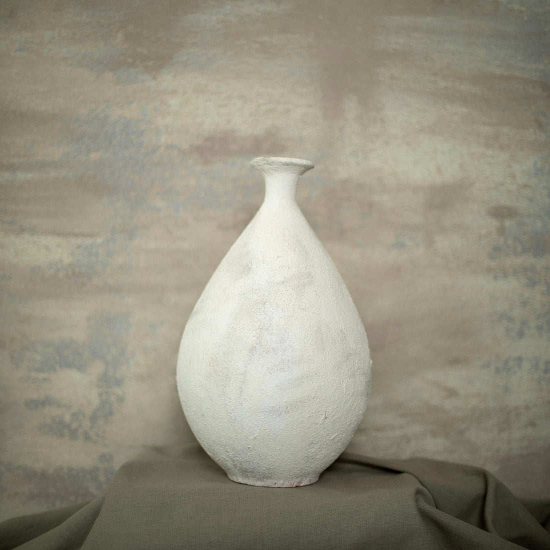 Boho Collection Desert Whisper Handmade Small Decorative Vase Off White Sand Stone Ceramic