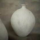 Boho Collection Desert Relic Handmade Large Decorative Vase Off White Sand Stone Clay Ceramic