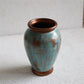 Bakırdan Collection Aura Turquoise Sculptural Vase Handmade Ceramic with Copper Undertones
