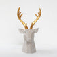 Eira Gilded Antler Textured Stag Sculpture