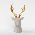 Eira Gilded Antler Textured Stag Sculpture
