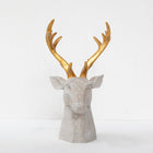 Eira Gilded Antler Textured Stag Sculpture