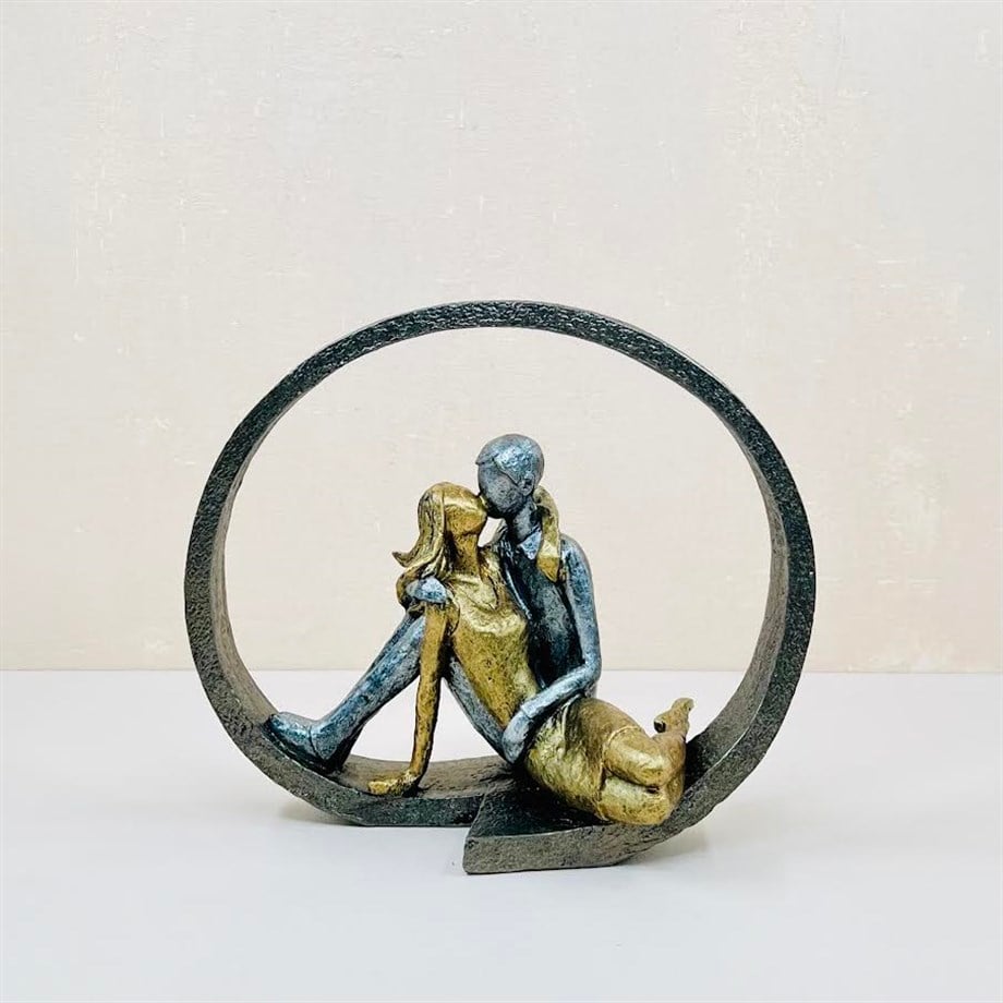 Eterna Embrace Love Circle Sculpture