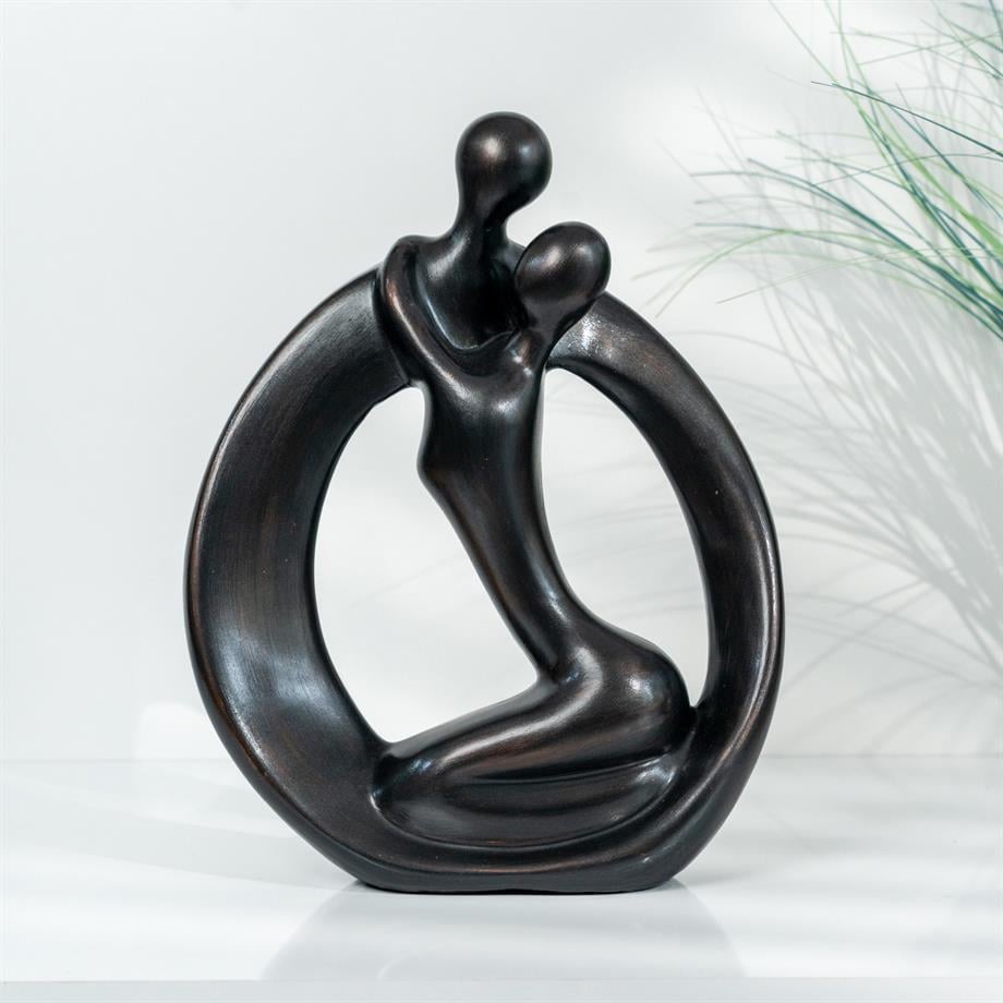 Eterna Noir Love Circle Sculpture