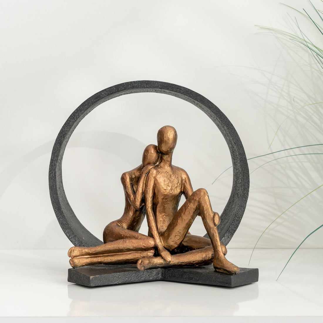 Eternal Embrace Love Circle Sculpture