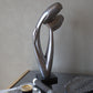 Eternal Silver Embrace Couple Sculpture
