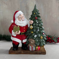 Evergreen Cheer Santa Tree Sculpture