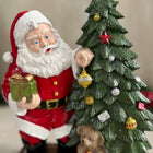 Evergreen Cheer Santa Tree Sculpture