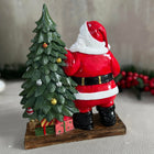 Evergreen Cheer Santa Tree Sculpture