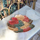 Four Seasons Leaf Harmony Handmade Resin Tray with Gold Accents Decorative Centerpiece