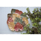 Four Seasons Leaf Harmony Handmade Resin Tray with Gold Accents Decorative Centerpiece