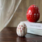 Hanami Blossom Ceramic Spring Egg Duo Sculpture Set