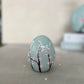 Hanami Blossom Ceramic Spring Egg Duo Sculpture Set