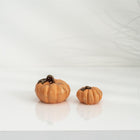 Hasat Aura Handmade Pumpkin Sculpture Sets Grey and Orange