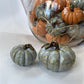 Hasat Aura Handmade Pumpkin Sculpture Sets Grey and Orange
