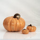 Hasat Aura Handmade Pumpkin Sculpture Sets Grey and Orange