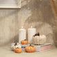 Hasat Aura Handmade Pumpkin Sculpture Sets Grey and Orange
