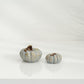 Hasat Aura Handmade Pumpkin Sculpture Sets Grey and Orange