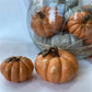 Hasat Aura Handmade Pumpkin Sculpture Sets Grey and Orange