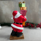 Jolly Gift Stacks Santa Sculpture