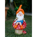 Shroomlyn Jolly Shroom Guardian Handmade Premium Garden Gnome Sculpture