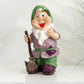 Joyful Broomkeeper Handmade Premium Garden Gnome Sculpture