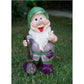 Joyful Broomkeeper Handmade Premium Garden Gnome Sculpture