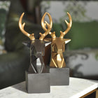 Kubos Auric Stag Bust Sculpture