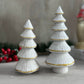 Lunara Ivory Tiered Pines Dual Holiday Sculpture Set