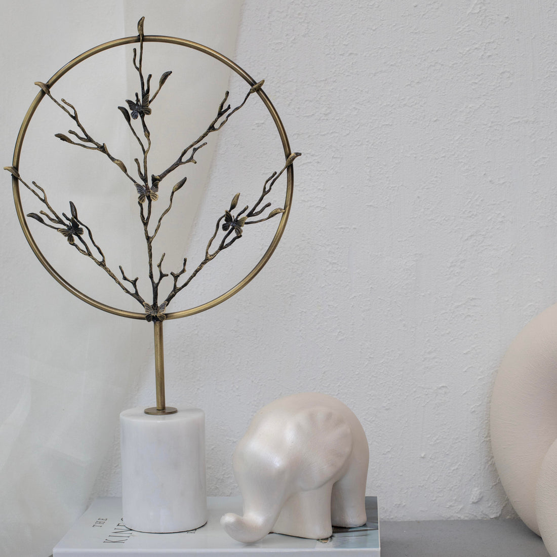 Lunaria Halo Butterfly Tree Sculpture