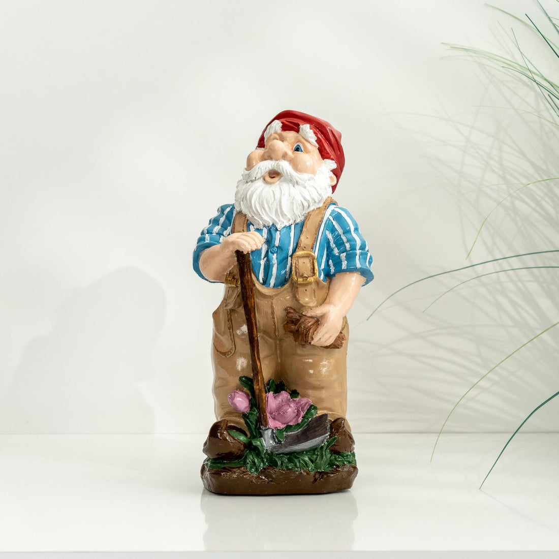 Merry Garden Keeper Gnome Sculpture
