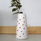 Petite Hearts Handmade Cream Ceramic Love Vase Romantic Home Decor