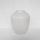 Moderna Bianco Handmade Fluted Large Vase Pure White Ceramic