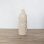 Moderna Rosewave Sculptural Vase Collection Handmade Ceramic Deep Black Soft Cream