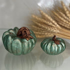 Nile Gleam Duo Glitter Pumpkin Sculpture Set