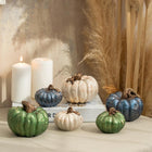 Nile Gleam Duo Glitter Pumpkin Sculpture Set