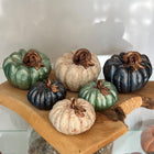 Nile Gleam Duo Glitter Pumpkin Sculpture Set
