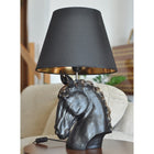 Noir Equus Freedom Table Lamp Sculpture