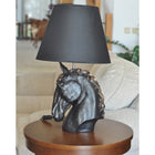 Noir Equus Freedom Table Lamp Sculpture